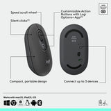 Logitech POP Wireless Mouse Graphite (British brand)