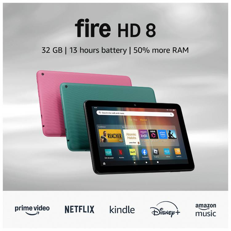 Amazon Fire HD 8 32GB 8-inch tablet, imported from the UK