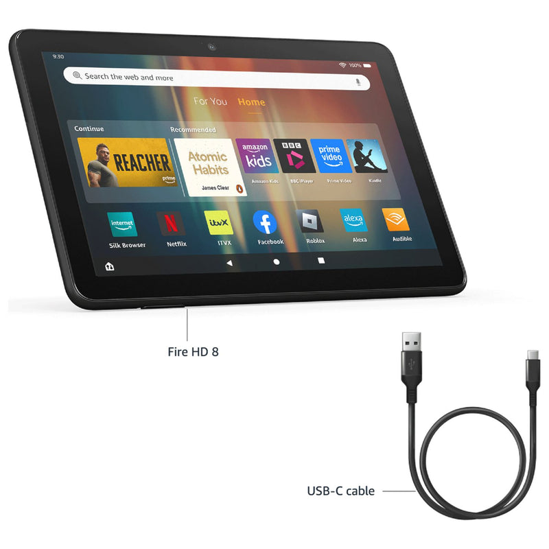 Amazon Fire HD 8 32GB 8-inch tablet, imported from the UK