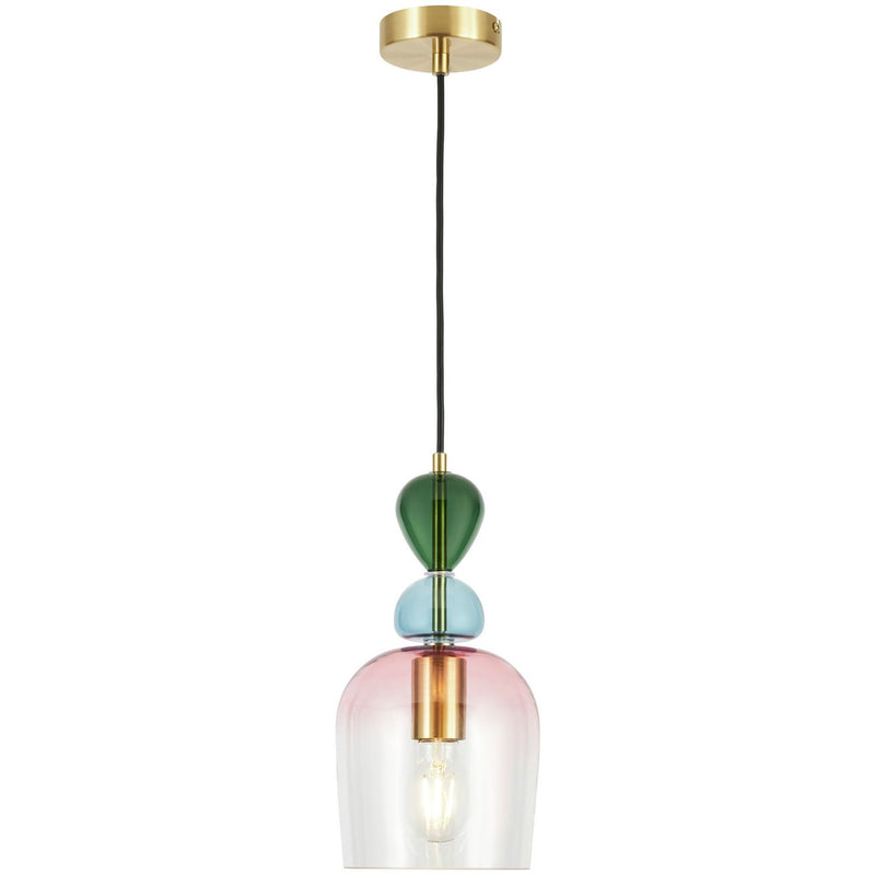 BHS Arezzo glass pendant light blush pink, UK version