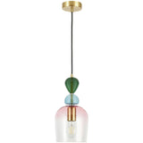 BHS Arezzo glass pendant light blush pink, UK version