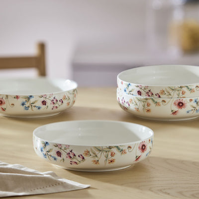 Argos Argos Home 4 Piece Stoneware Pasta Bowls - Cream- Buy online at McGrocer