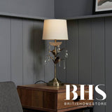 BHS Josefine leaf metal table lamp brass - British product