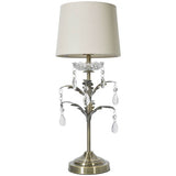 BHS Josefine leaf metal table lamp brass - British product