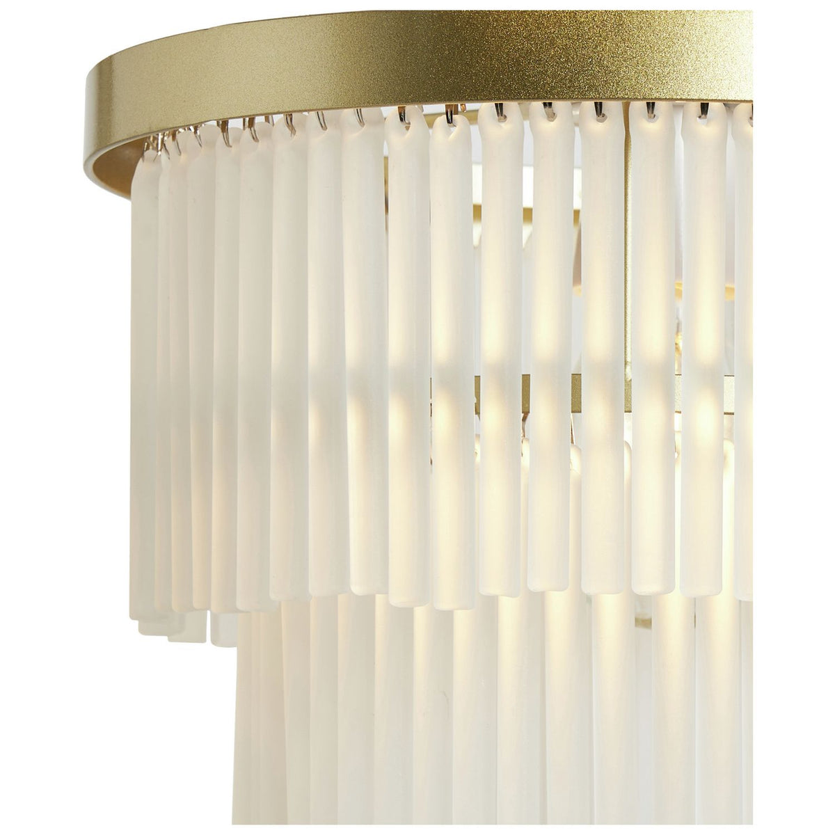 BHS Orta glass pendant light brass finish 25cm - British product