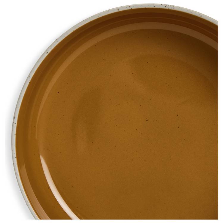 Habitat raw edge pasta bowls camel brown, imported from the UK