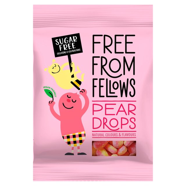 Free From Fellows Vegan Sugar Free Pear Drops   70g GOODS M&S   