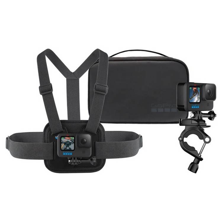 GoPro Sports Kit with chest and handlebar mounts - British product