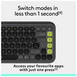 Logitech POP Icon Keys wireless keyboard Graphite, UK version