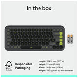 Logitech POP Icon Keys wireless keyboard Graphite, UK version