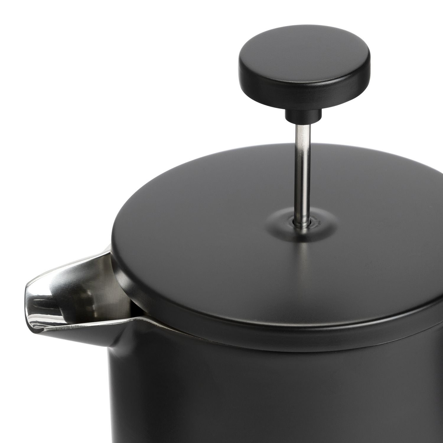 Habitat double wall stainless steel cafetiere 1L black - British product