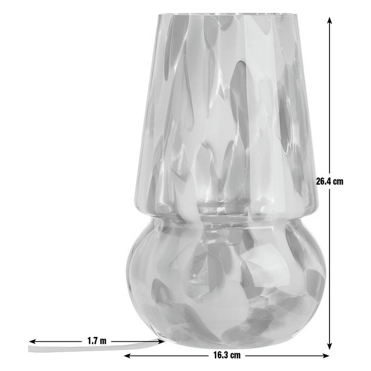 Habitat confetti glass table lamp in pastel colours (British brand)