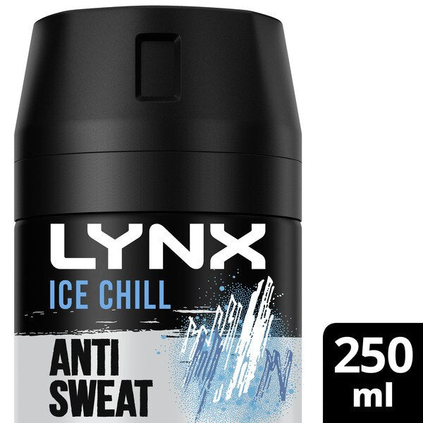 Lynx Anti-Perspirant Deodorant Spray Aerosol Ice Chill 150ml GOODS Superdrug 250ML  