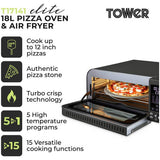 Tower Elite pizza oven and air fryer T17141 18L (British brand)
