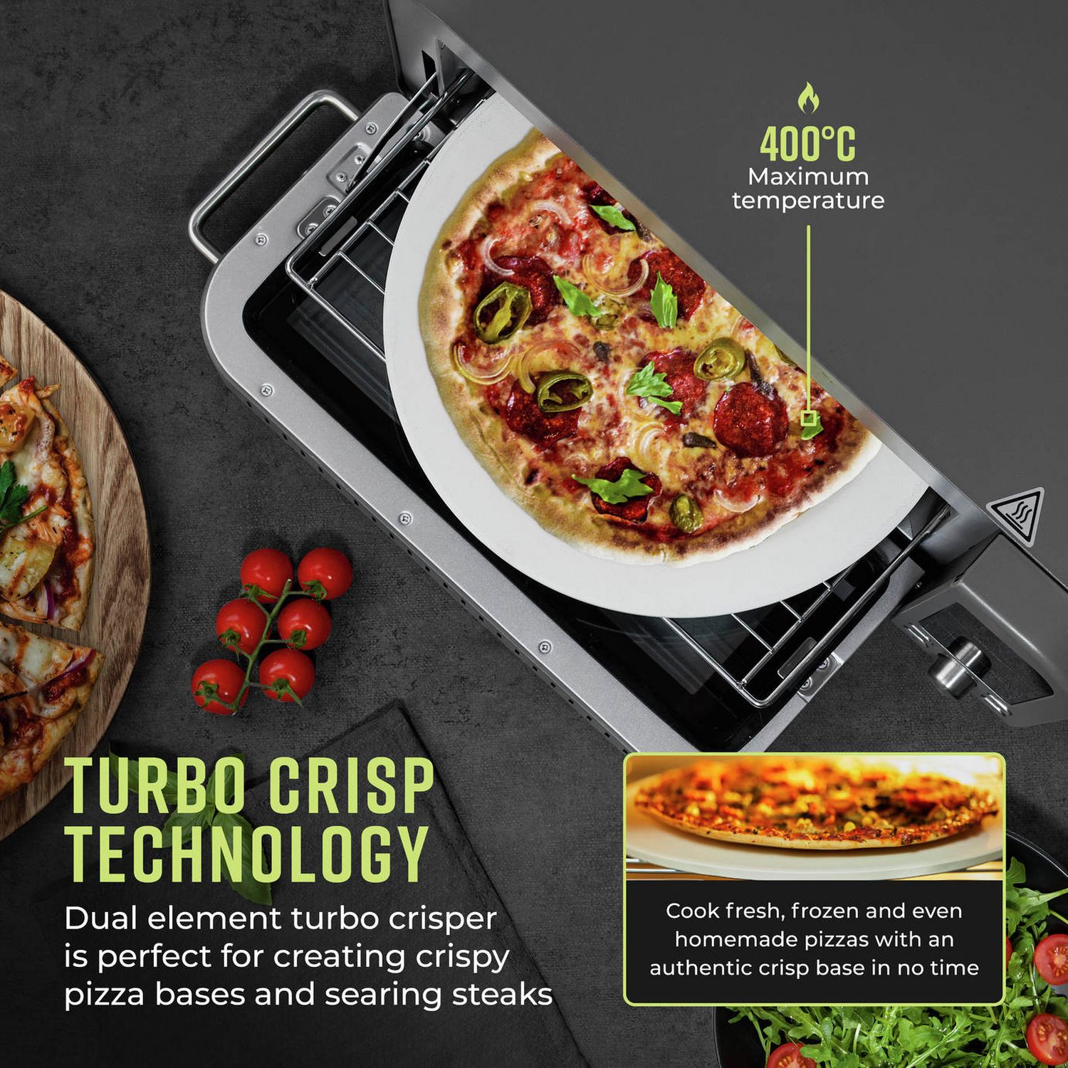 Tower Elite pizza oven and air fryer T17141 18L (British brand)