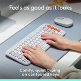 Logitech POP Icon Keys wireless keyboard off white, imported from the UK