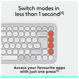 Logitech POP Icon Keys wireless keyboard off white, imported from the UK