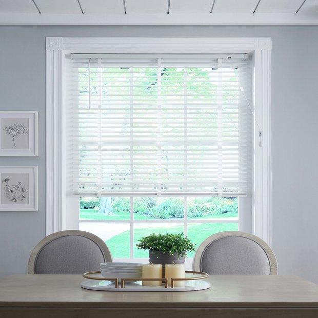 Little Black Book venetian blind basswood white 85cm, UK version