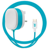 Juice 25W Type-C wall charger cable blue white (British brand)