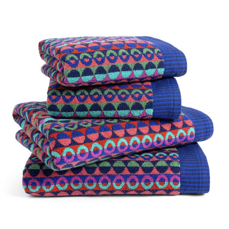 Habitat 60 Ronda Circles towel bale multi (British brand)