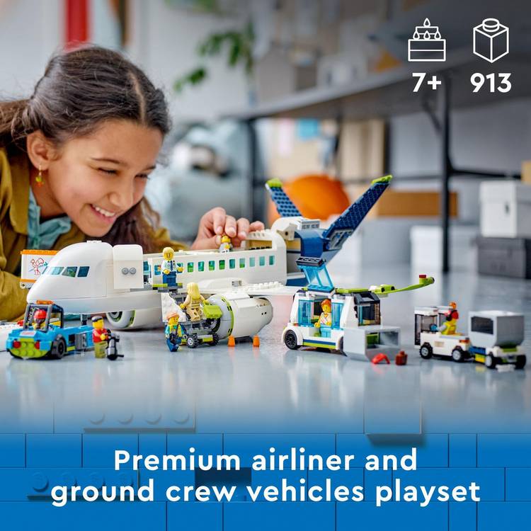 LEGO City Passenger Aeroplane building toy 60367, imported from the UK