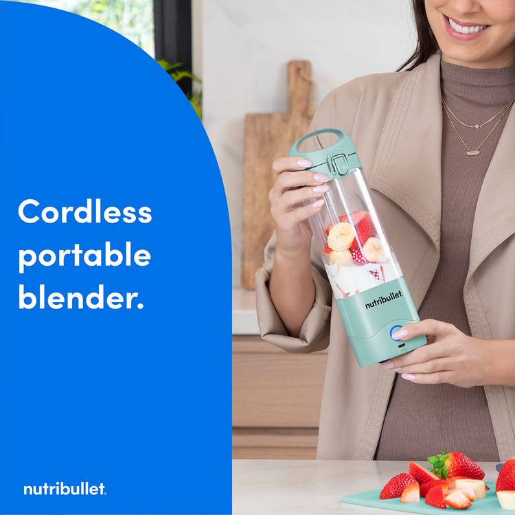 nutribullet portable blender light blue (British brand)
