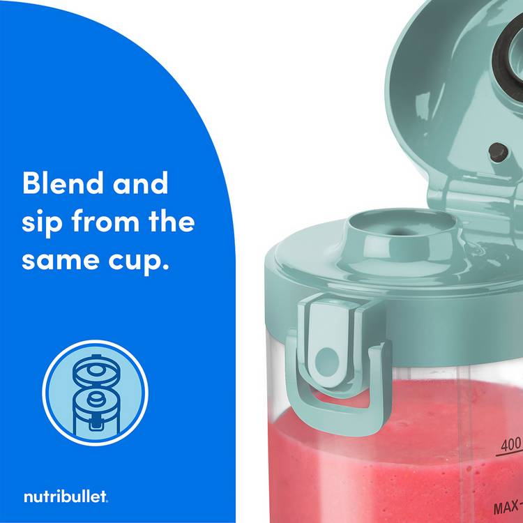nutribullet portable blender light blue (British brand)