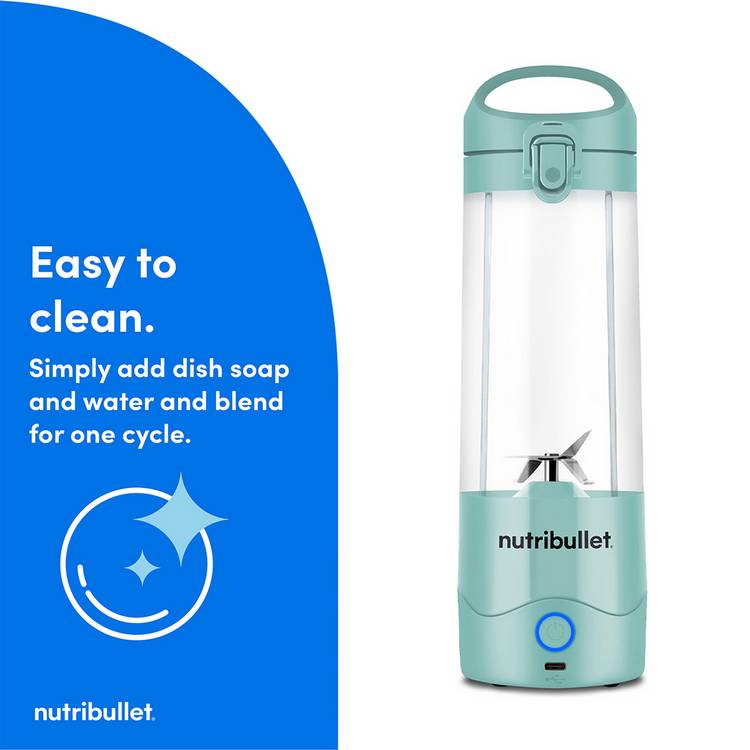 nutribullet portable blender light blue (British brand)