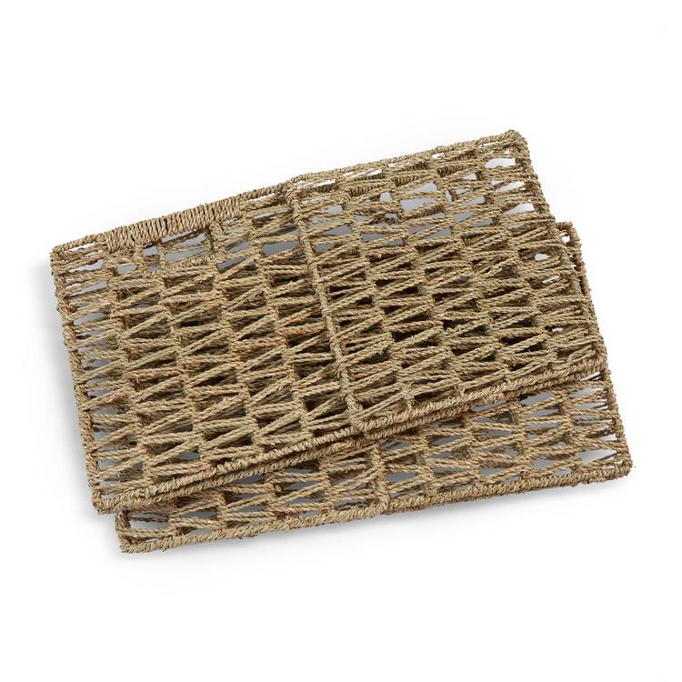 Habitat seagrass storage boxes set of 2 square 28cm (British brand)