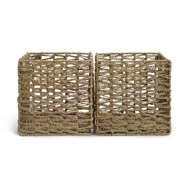 Habitat seagrass storage boxes set of 2 square 28cm (British brand)