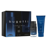 Bugatti Dynamic Move Blue set 100ml EDT 200ml shower gel (British brand)