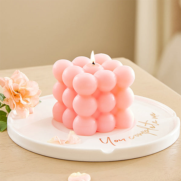 Livingandhome Osmanthus decorative scented candle, UK version