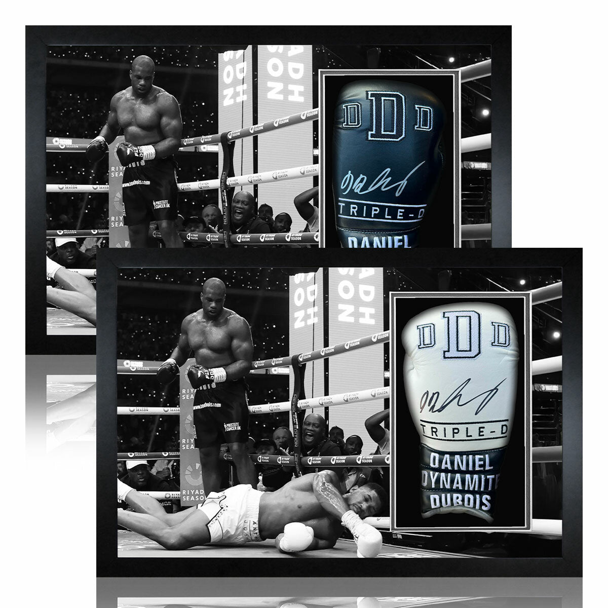Daniel Dubois signed framed boxing glove black or white - British product