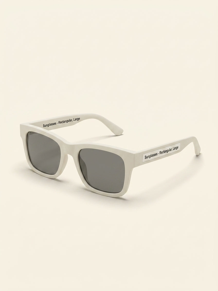 Prada men's rectangular glass lens sunglasses, imported from the UK