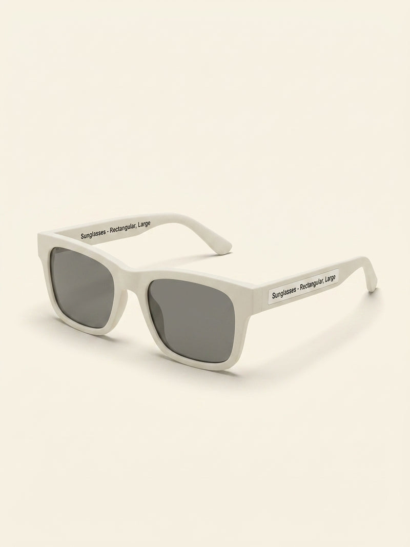 Prada men's rectangular glass lens sunglasses, imported from the UK