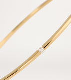 Persée small yellow gold diamond Zeus bangle, imported from the UK