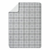 Casual Living grauer weißer wendbarer Plüschüberwurf 127x177 cm - britisches Produkt
