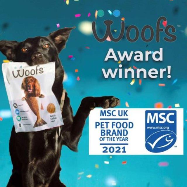 Woofs Cod Cubes Dog Treats - 100% Natural MSC Fish   100g