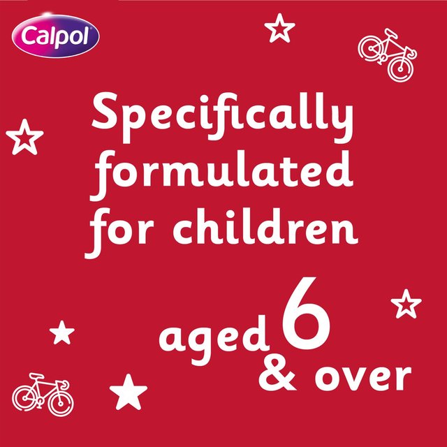 Calpol SixPlus Sugar Free Oral Suspension Strawberry 6+ Years   80ml GOODS M&S   