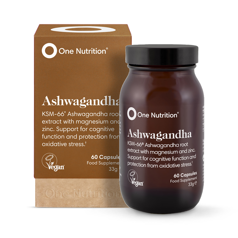 One Nutrition Ashwagandha supplement 60 capsules (British brand)