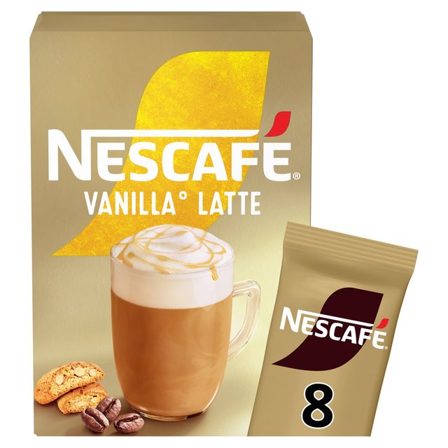 Nescafe Gold Vanilla Latte Instant Coffee 8 Sachets   8 per pack GOODS M&S   