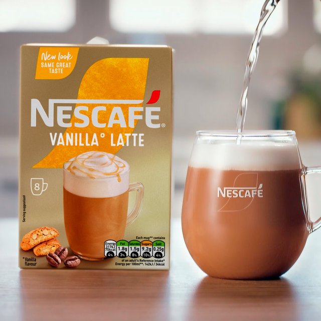 Nescafe Gold Vanilla Latte Instant Coffee 8 Sachets   8 per pack GOODS M&S   