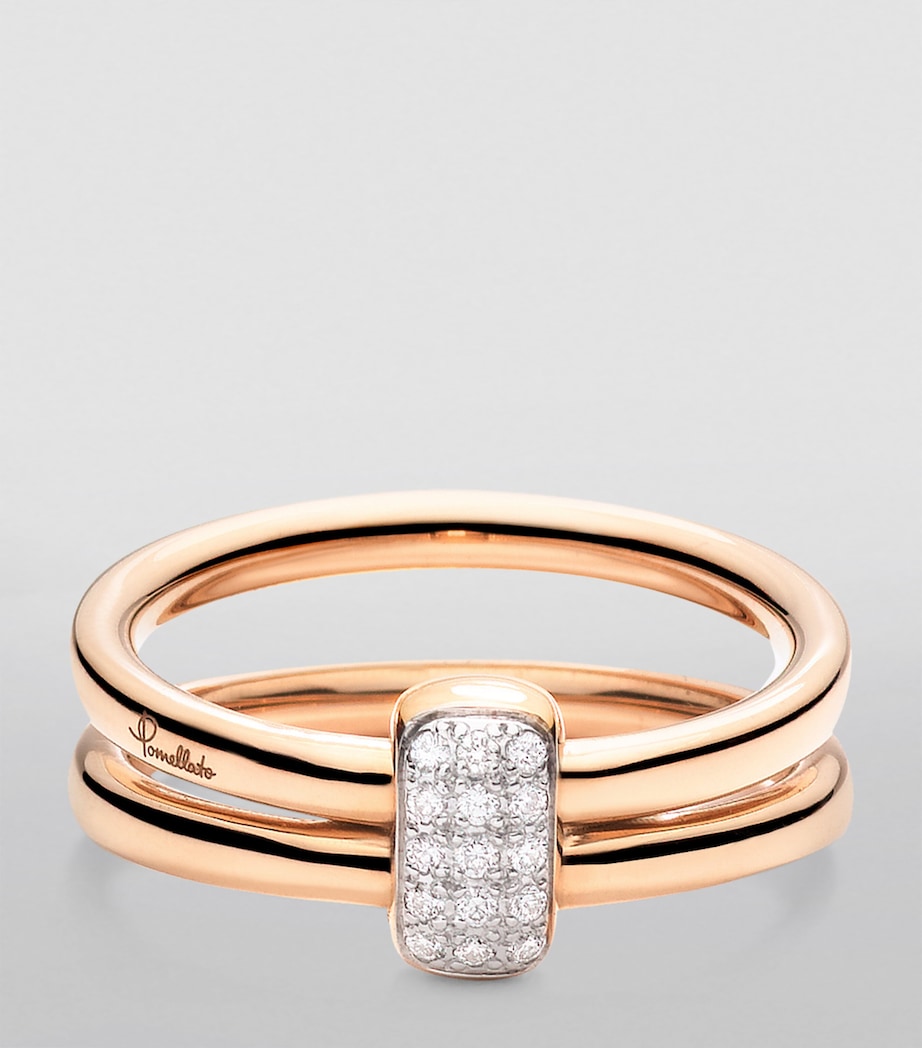 Pomellato Together ring rose gold and diamond, imported from the UK