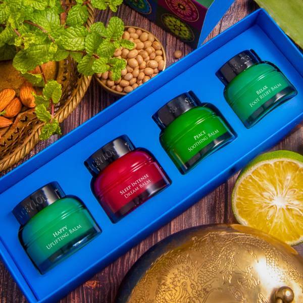 SPA CEYLON wellness balm set of four 25g UK version