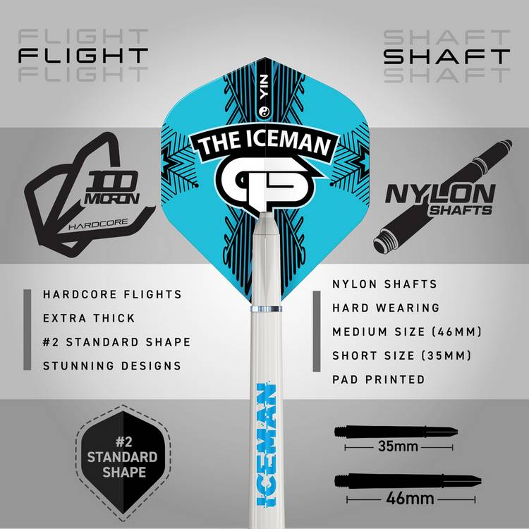 Red Dragon Gerwyn Price Iceman darts accessories pack (British brand)