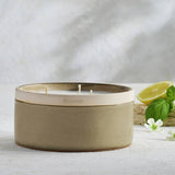 Habitat triple wick candle Geranium and Basil ceramic pot, UK version