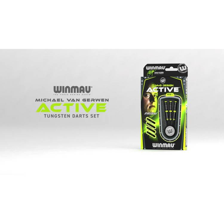 Winmau MvG Active 24g tungsten darts set - British product
