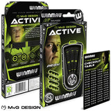 Winmau MvG Active 24g tungsten darts set - British product