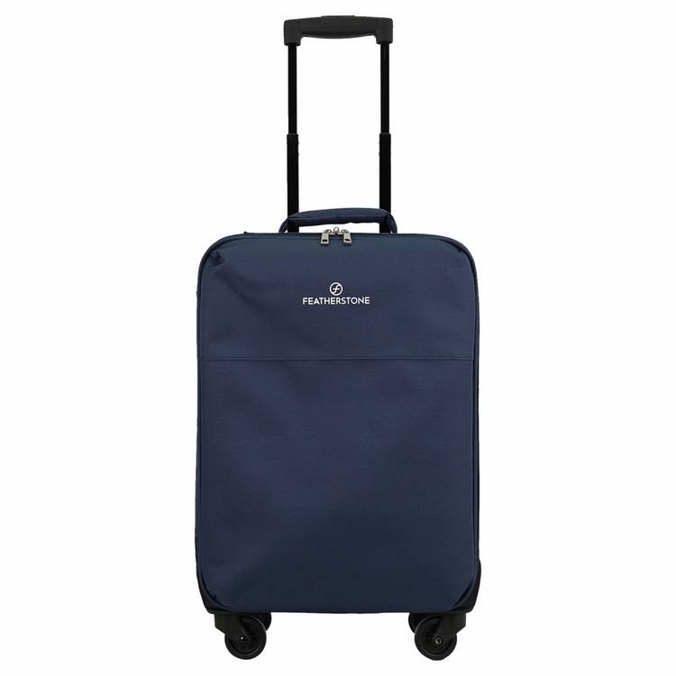 Featherstone 4 wheel soft cabin suitcase navy (British brand)