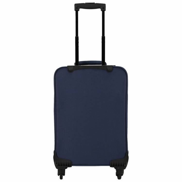 Featherstone 4 wheel soft cabin suitcase navy (British brand)